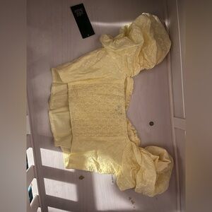 Yellow corset top brand new